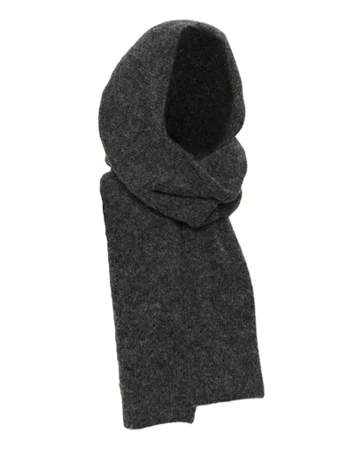 Gestuz - GZAlpha Hoodscarf - Charcoal Melange